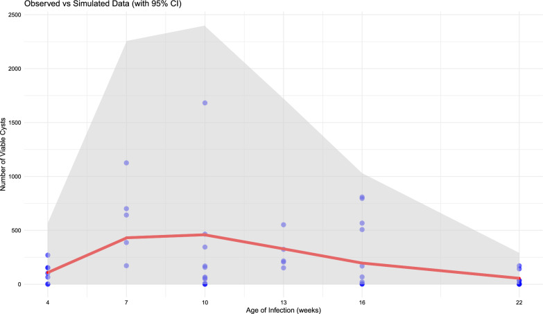 Age at infection as a key predictor of cyst burden in pigs experimentally infected with Taenia solium.