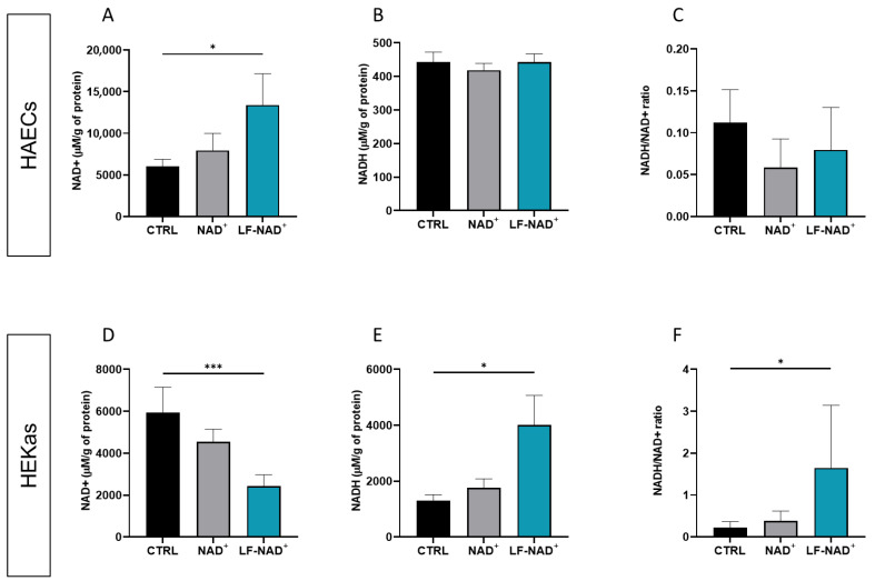 A Liposomal Formulation Enhances the Anti-Senescence Properties of Nicotinamide Adenine-Dinucleotide (NAD<sup>+</sup>) in Endothelial Cells and Keratinocytes.