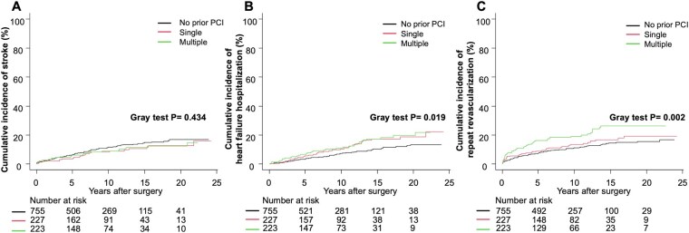 Anatomical burden of prior percutaneous coronary intervention and long-term outcomes after coronary artery bypass grafting: An analysis spanning two decades.