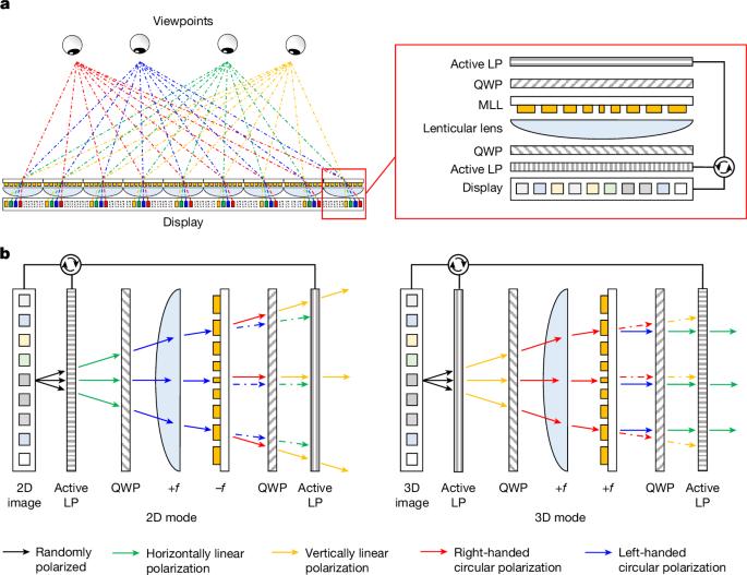 Switchable 2D–3D display through a metasurface lenticular lens - Book学术