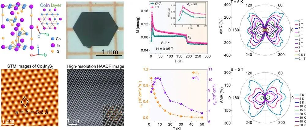 Kagome半金属Co&#8323;In&#8322;S&#8322;中场诱导的蝴蝶状各向异性磁阻 | 进展