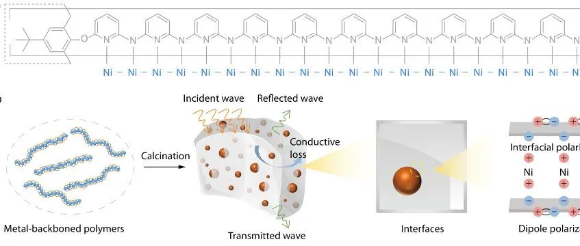 CJPS | 复旦大学彭慧胜教授课题组研究论文：基于金属主链高分子的高性能电磁波吸收材料