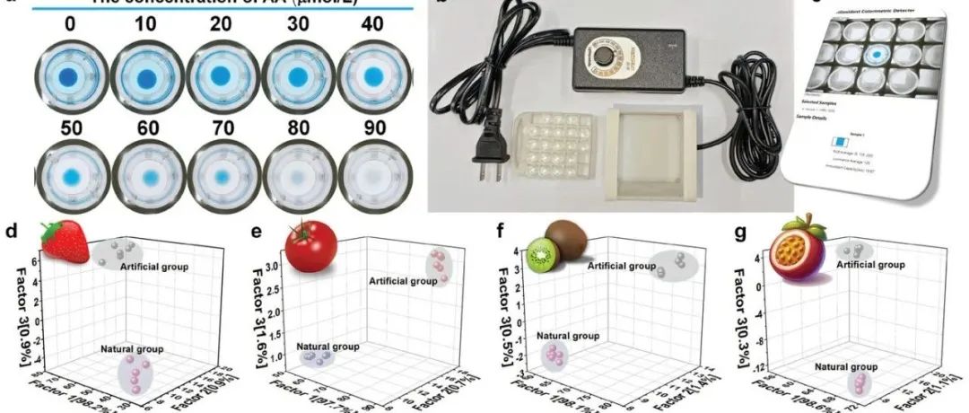 【Adv.Funct.Mater】基于具有不同表位点的多孔单原子 Fe 纳米酶的便携式比色传感器阵列，用于识别人工成熟的水果