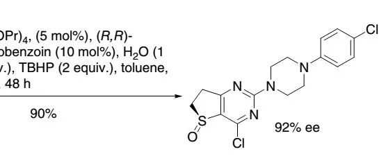 Large Scale Asymmetric Synthesis of Sulfoxides