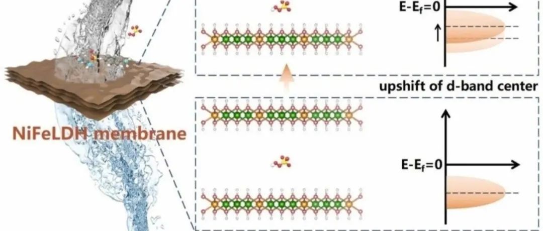文献速递|大连理工大学ACB:通过层间嵌合调节镍铁层双氢氧化物膜的电子结构以增强水净化能力