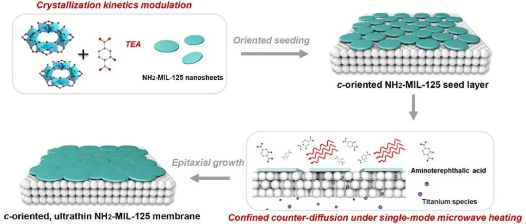 大工刘毅团队Chem & Bio Engineering |基于结晶动力学调控制备NH&#8322;-MIL-125纳米片用于超薄膜材料制备