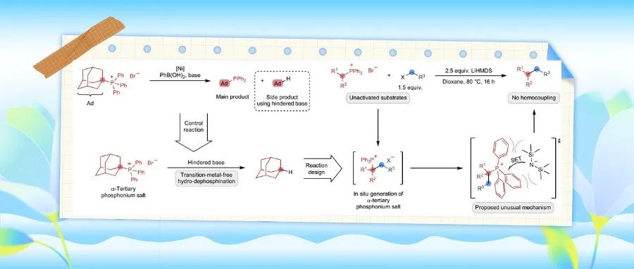 苏黎世联邦理工Nature：仅加LiHMDS即可实现非活化烷基亲电试剂间的C(sp3)–C(sp3)偶联