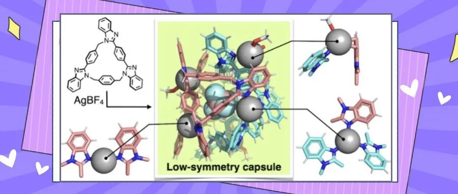 东京大学&东京理科大学JACS：阴离子模板下不对称配体的立体异构体自组装形成复杂低对称性Ag6L4胶囊