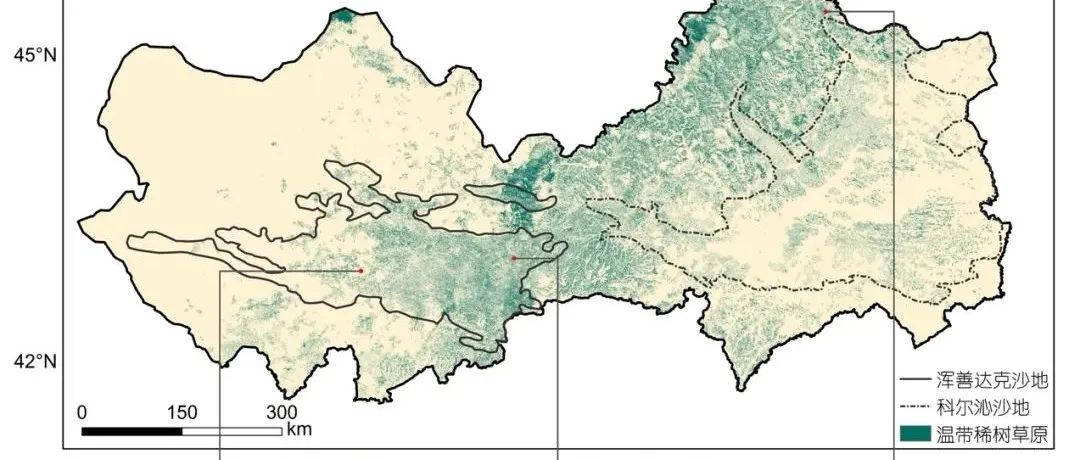 中国东部沙地温带稀树草原的分布与制图