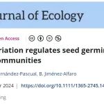 Journal of Ecology | 小气候变化调节高山植物群落种子发芽物候