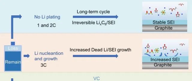 厦门大学杨勇教授课题组ACS ENERGY LETTERS：快速充电电池中锂沉积、SEI膜生长与电解液分解的耦合机制定量分析