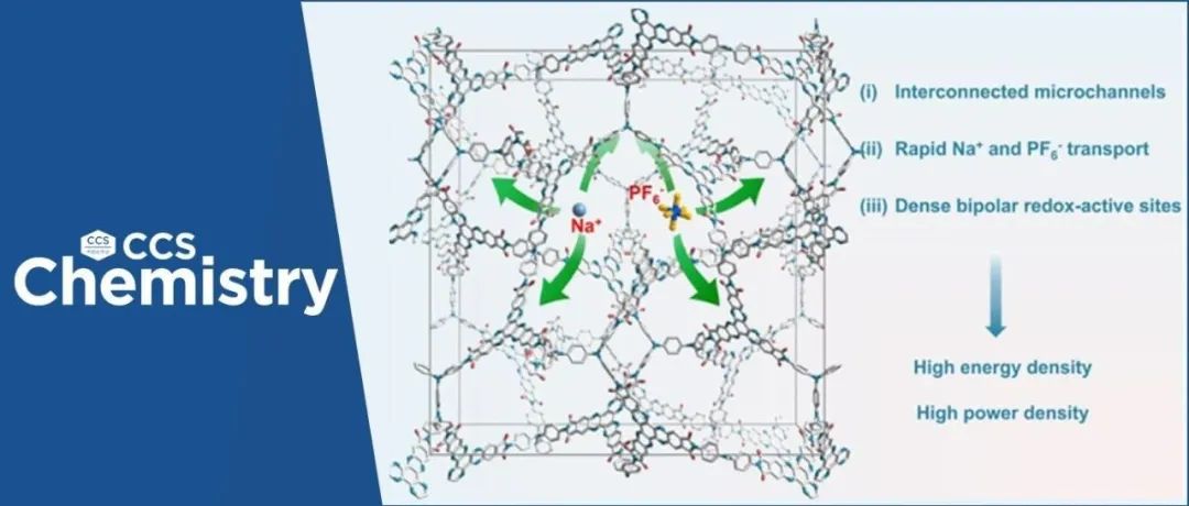 【CCS Chem.】北京科技大学姜建壮：具有三维贯穿孔道和密集氧化还原活性位点的3D COFs用于钠离子阴极储存