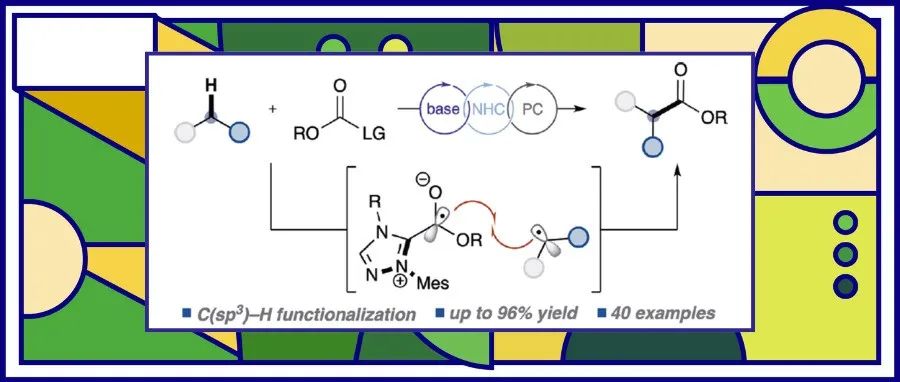美国西北大学Karl A. Scheidt课题组：NHC/光氧化还原协同催化实现C(sp3)&#8722;H羧基化反应