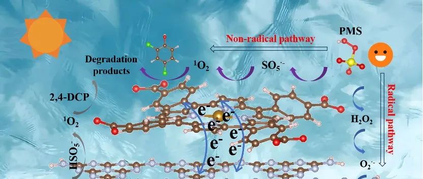 文献速递｜吉林师范大学刘春波教授团队SPT: 自组装金属卟啉-氮化碳异质界面提升类芬顿活性以净化高盐度酚类废水