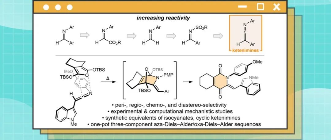 J. Am. Chem. Soc.：作为氮杂亲二烯体的Ketenimine化合物