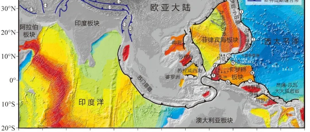 卡罗琳板块与穆绍海沟俯冲