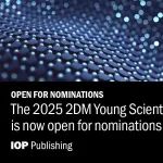 即将截止|2DM青年科学家奖提名征集：The 2025 2DM Young Scientist Awards