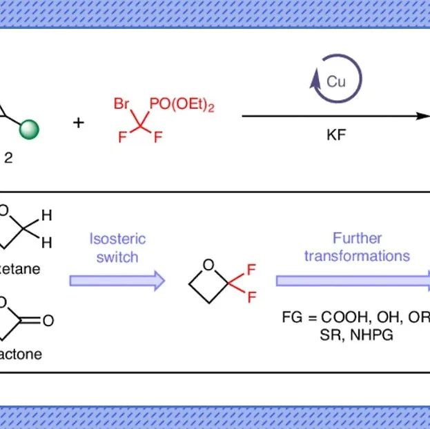 Nat. Chem.：铜催化二氟卡宾插入3/4元氧杂环生成α,α-二氟4/5元氧杂环