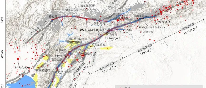 2023年土耳其双强震地表破裂及危险性分析