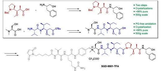First GMP Synthesis of SGD-9501-TFA (1)