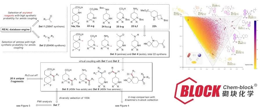 立体分子库构建｜16种螺环骨架→910k药物新分子：大规模独特的螺环分子砌块库