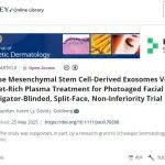 J Cosmet Dermatol：外泌体 vs 富血小板血浆，谁是射频微针治疗光老化的更佳搭档？