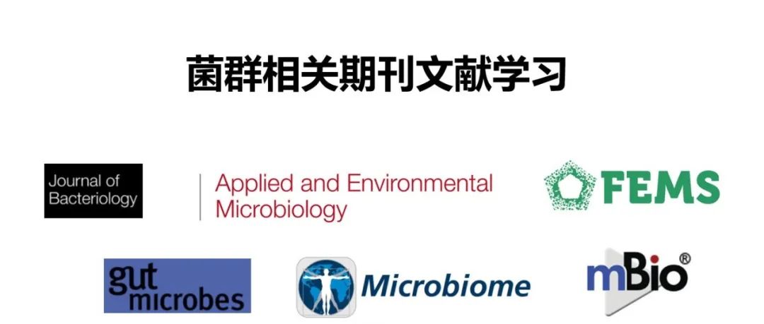 菌群相关期刊文献学习