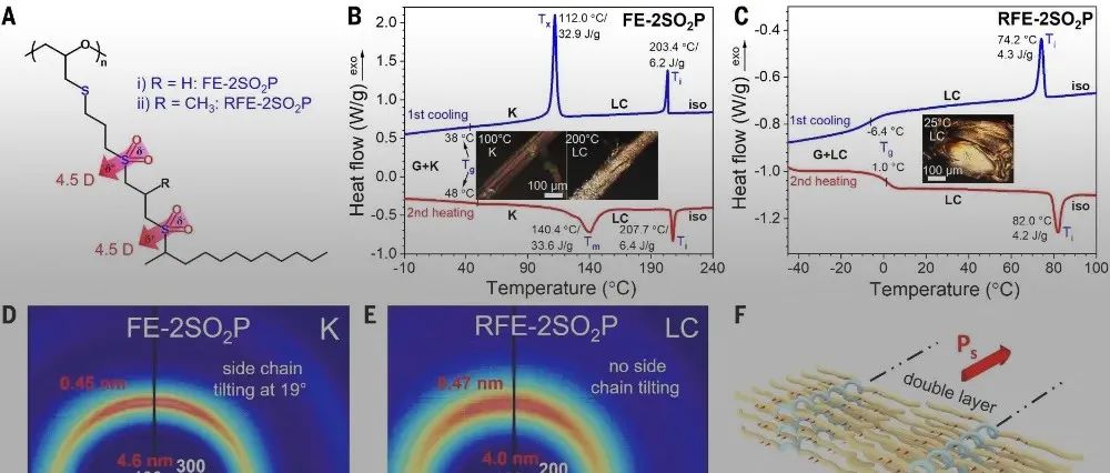 凯斯西储大学祝磊教授团队与合作者 Science：新型无氟弛豫铁电液晶聚合物