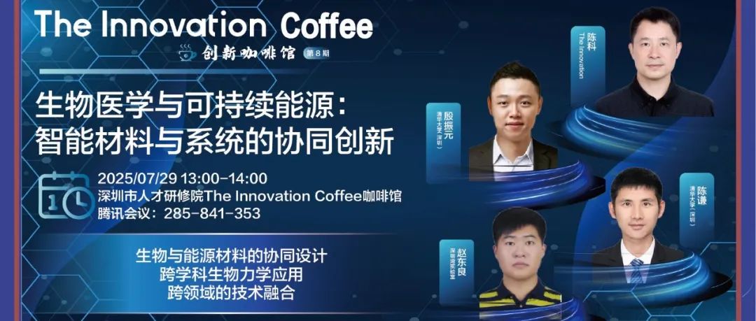 The Innovation Coffee | 生物医学与可持续能源：智能材料与系统的协同创新