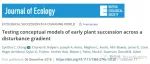Journal of Ecology | 测试植物在干扰梯度下早期演替的概念模型