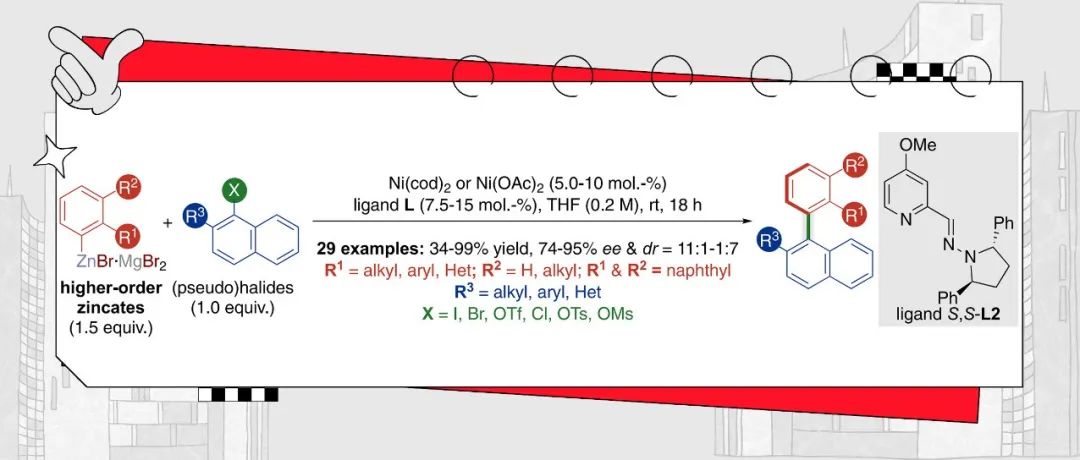 【JACS】慕尼黑大学Dino Berthold：新型阻转选择性Negishi交叉偶联反应