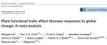 Journal of Ecology | 植物功能性状调控植物生物量对全球变化的响应