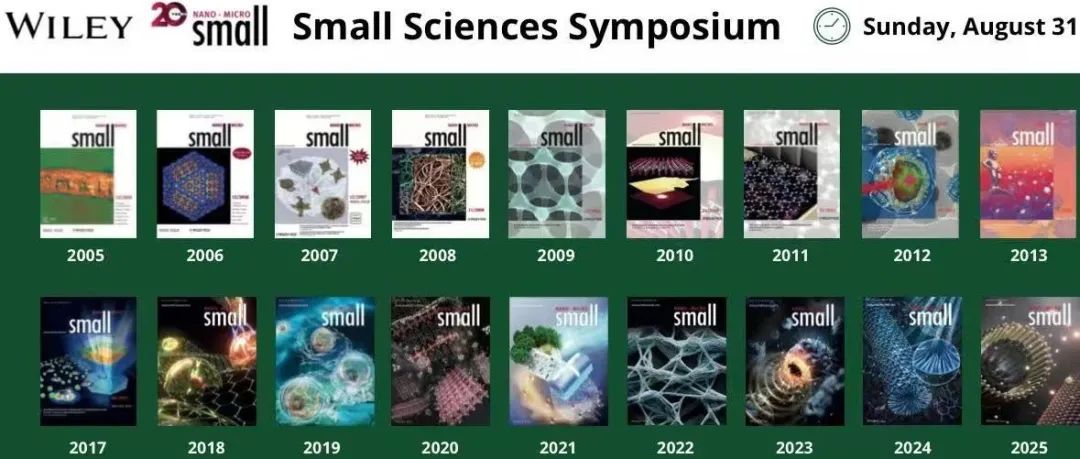 ChinaNANO -Small Sciences Symposium 诚邀您参加，共庆Small创刊20周年！