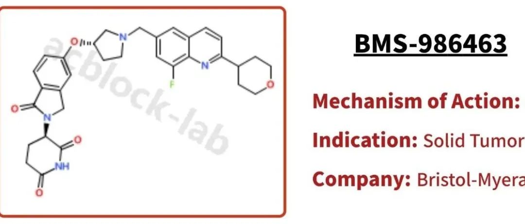 BMS-986463：晚期实体瘤的WEE1激酶分子胶降解剂｜供应与合成信息