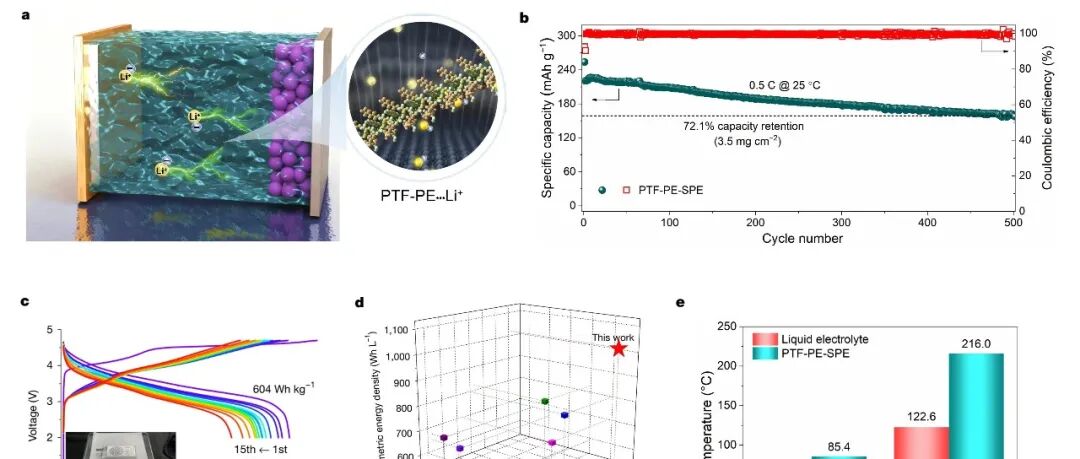清华大学张强教授团队等 Nature：调控聚合物电解质溶剂化结构实现600 Wh kg&#8315;&#185;锂电池