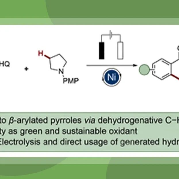 【Angew. Chem.】哥廷根大学Lutz Ackermann：利用镍电催化的脱氢C-H活化合成β-芳基化吡咯