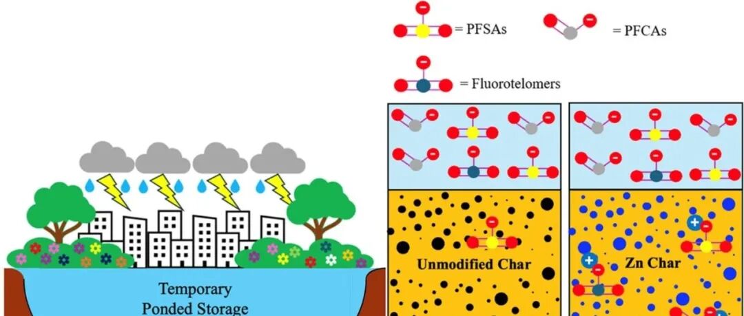 文献速递|美国维拉诺瓦大学WR：定制碳质材料作为生物滤料改良剂用于雨水径流中全氟烷基物质的去除