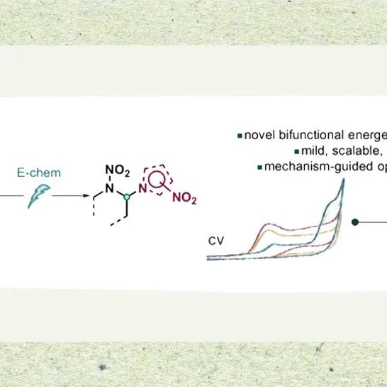 【Angew. Chem.】康奈尔大学/卡迪夫大学：硝胺的电化学α-C-H官能化反应以合成双功能含能杂环