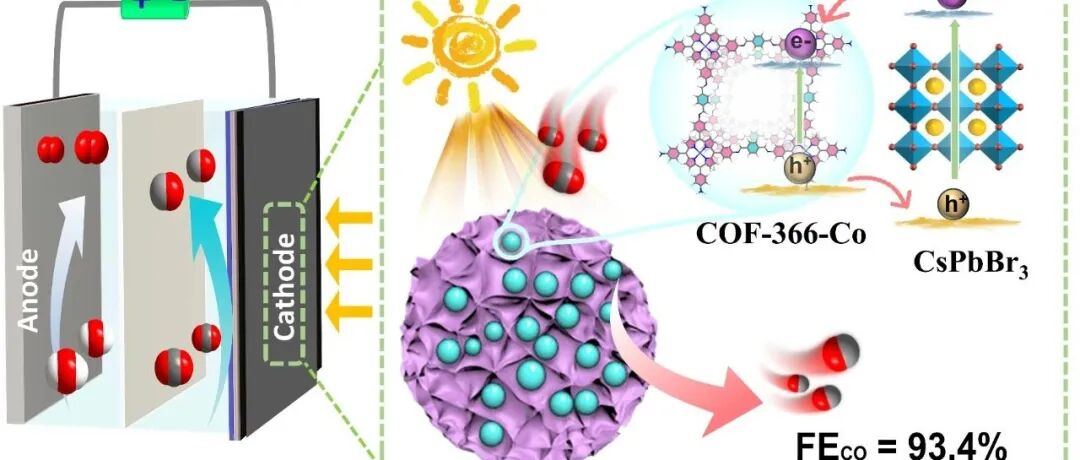 福建物构所曹荣&黄远标团队：钙钛矿量子点促进COFs的光耦合CO2电还原性能