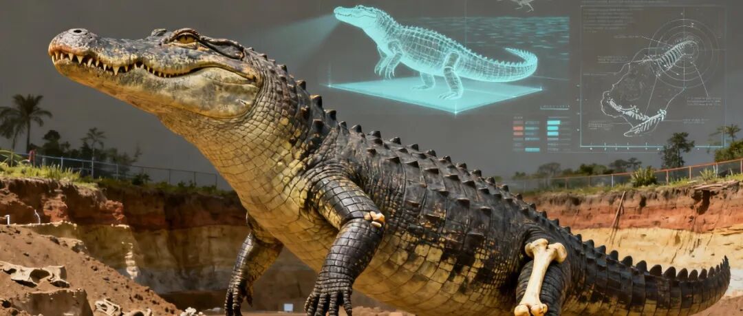 史前鳄鱼如何长成巨无霸？研究：先改变姿态是关键｜Science Advances