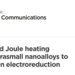 厦门大学Chem. Commun.：硫锚定焦耳加热法合成超小PtCo纳米合金实现高效氧还原