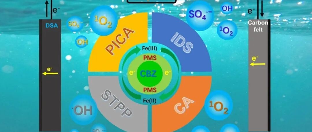 文献速递|中国地质大学CEJ:电催化PMS体系中螯合剂诱导的独特氧化途径研究：中性pH条件下难降解有机污染物的去除机制解析