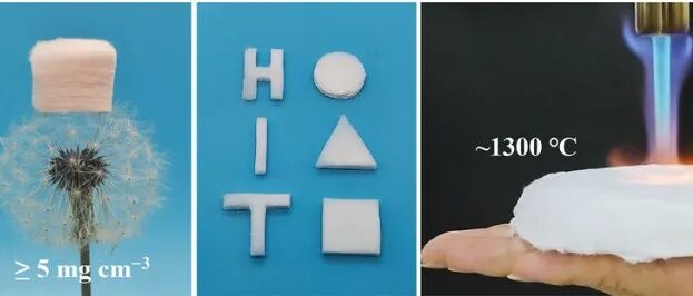 哈工大《Small》：超轻、弹性柔韧、耐高温陶瓷纳米纤维海绵，用于隔热超绝缘