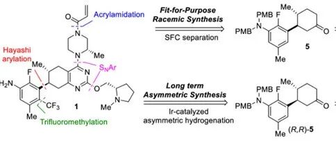 Fit-for-Purpose Synthesis of a KRASG12C Covalent Inhibitor