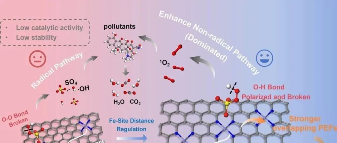 文献速递|华南理工大学SPT:基于距离依赖性重叠极化电场的协同效应增强Fe-纳米碳激活PMS，实现对新兴污染物的高效降解