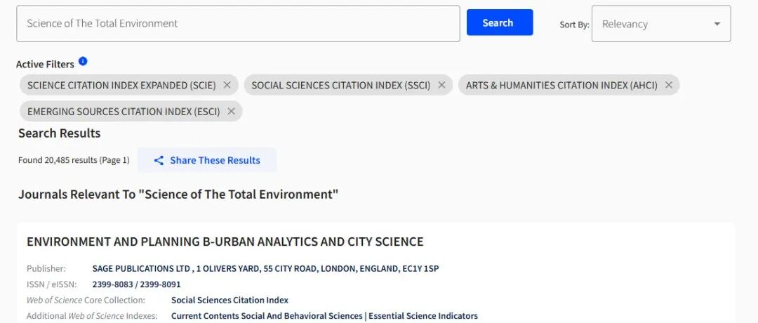 突发，总环（Science of the Total Environment，STOTEN）被踢出SCI