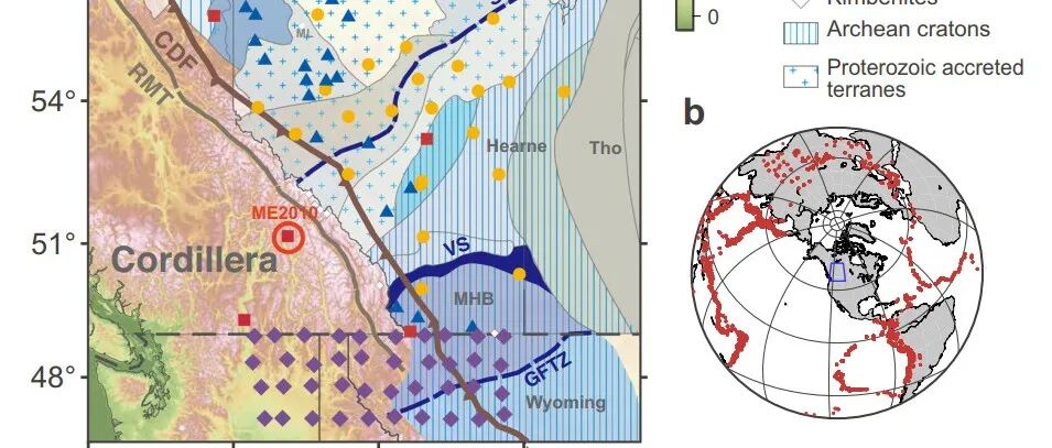 NC：加拿大落基山脉下，藏着“双层”岩石圈