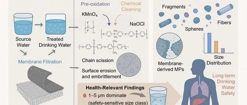 给水排水 |哈尔滨工业大学马军院士团队鲍现课题组WR：净化还是污染？追踪膜源微塑料释放，守护长期饮用水安全