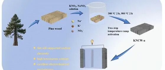 中国矿业大学《Green Chem》：以松木为原料制备摻杂氮碳材料，用于高性能超级电容器