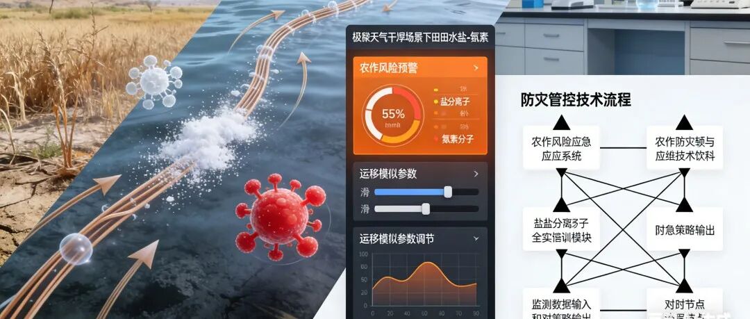 重磅 | 农作防灾与风险管控 水盐 - 氮素迁移应急模拟 攻克极端天气下农作风险应对壁垒